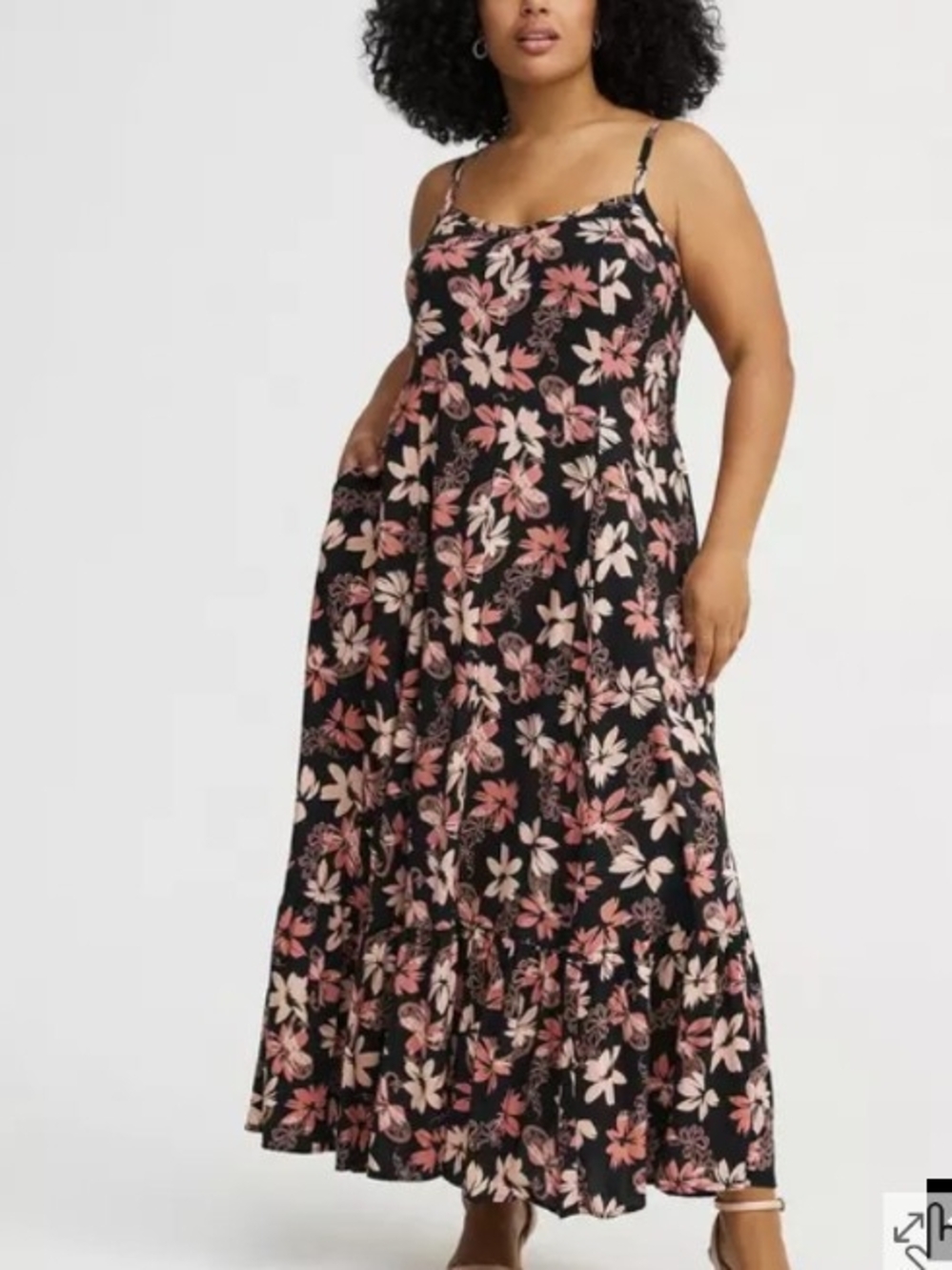 Torrid Tiered Trapeze Maxi Dress